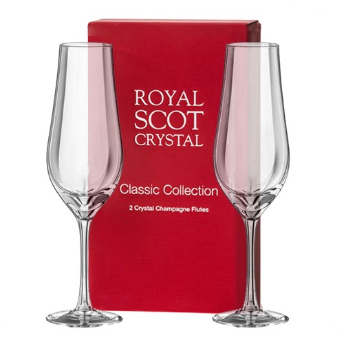 Royal Scot Classic Collection Pair of Champagne Flutes